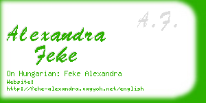 alexandra feke business card